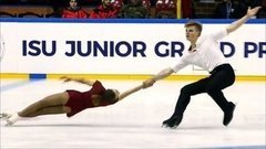 Алина Пепелева — Роман Плешков. Короткая программа. Пары. Baltic Cup. Гран-при по фигурному катанию среди юниоров 2019/20