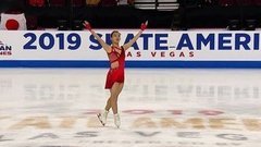 Каори Сакамото. Короткая программа. Женщины. Skate America. Гран-при по фигурному катанию 2019/20