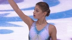 Алена Косторная лидирует на этапе Гран-при во Франции! Короткая программа. Женщины. Internationaux de France. Гран-при по фигурному катанию 2019/20