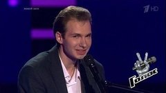 Роман Волознев. «На сиреневой луне». Голос 8. Слепое прослушивание. Фрагмент выпуска от 08.11.2019