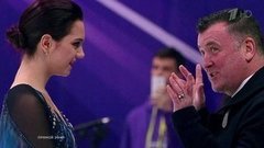 Реакция Брайана Орсера на прокат Евгении Медведевой. Короткая программа. Женщины. За кадром. Rostelecom Cup. Гран-при по фигурному катанию 2019/20