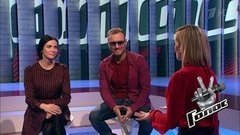 «Я придумала им уже существующие образы, они очень гармонично в этом живут», — Полина Гагарина перед Поединком Максима Ларичева и Екатерины Стеблиной. Голос 8. Фрагмент выпуска от 22.11.2019