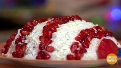 Салат «Елочная игрушка» с ветчиной и сыром