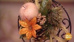 Мастерим новогодние игрушки — елочный шар и нарядную подвеску