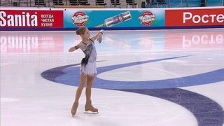 Александра Трусова. Короткая программа ЧР по фигурному катанию 27.12.2019 смотреть онлайн