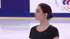 Евгения Медведева. Тренировка. Короткая программа. Женщины. Чемпионат России по фигурному катанию 2020