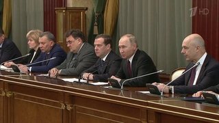 О нацпроектах говорили на традиционной предновогодней встрече президента с правительством