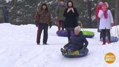 Вот кто-то с горочки… На чем? Доброе утро. Суббота. Фрагмент выпуска от 11.01.2020