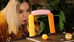 Мария Аниканова гоняет шарик. Доброе утро. Фрагмент выпуска от 04.02.2020