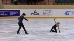 Полина Костюкович — Дмитрий Ялин. Короткая программа. Пары. Первенство России по фигурному катанию среди юниоров 2020