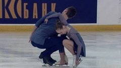 Юлия Артемьева — Михаил Назарычев. Короткая программа. Пары. Первенство России по фигурному катанию среди юниоров 2020