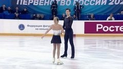 Ксения Ахантьева — Валерий Колесов. Короткая программа. Пары. Первенство России по фигурному катанию среди юниоров 2020