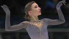 Дарья Усачева. Короткая программа. Девушки. Чемпионат мира по фигурному катанию среди юниоров 2020