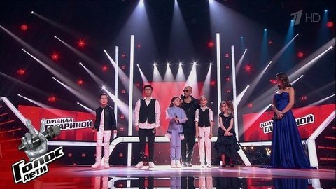 Команда Гагариной. Объявление финалистов. Голос.Дети-7. Фрагмент выпуска от 03.04.2020