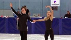 Ирина Хавронина — Дарио Чиризано. Произвольный танец. Танцы. Предсезонные контрольные прокаты по фигурному катанию среди юниоров 2020/21