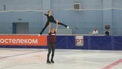Татьяна Кузьмина — Алексей Хвалько. Произвольная программа. Пары. Предсезонные контрольные прокаты по фигурному катанию среди юниоров 2020/21