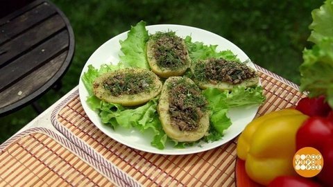 Фаршированный картофель на гриле. Доброе утро. Фрагмент выпуска от 20.08.2020