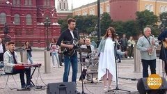 Лора Горбунова и Стас Обухов с песнями о Москве. Доброе утро. Суббота. Фрагмент выпуска от 05.09.2020