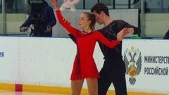 Карина Сафина — Сергей Бахмат. Юниоры. Произвольная программа. Пары. Кубок России по фигурному катанию 2020/21