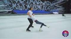 Ольга Паутова и Максим Шабалин. Тренировка. Ледниковый период 2020. Фрагмент 