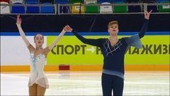 Александра Финохина — Владислав Антонышев. Произвольная программа. Пары. Юниоры. Кубок России по фигурному катанию 2020/21