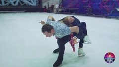 Ирина Пегова и Алексей Тихонов. Тренировка. Ледниковый период 2020. Фрагмент 