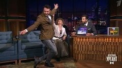 Двукратная олимпийская чемпионка Татьяна Волосожар и актер Евгений Пронин о шоу "Ледниковый период". Вечерний Ургант