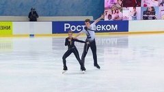 Полина Костюкович — Алексей Брюханов. Короткая программа. Кубок России по фигурному катанию 2020/21