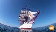 Барк «Седов»: как чинят паруса? Доброе утро. Фрагмент 