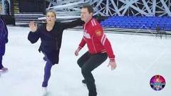 Ирина Пегова и Алексей Тихонов. Тренировка. Ледниковый период 2020. Фрагмент