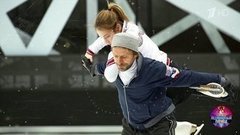 Мария Луговая и Повилас Ванагас. Тренировка. Ледниковый период 2020. Фрагмент