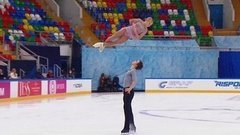 Анастасия Мухортова — Дмитрий Евгеньев. Произвольная программа. Кубок России по фигурному катанию 2020/21