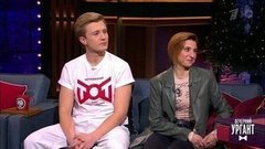 Фигуристка Яна Хохлова и актер Вячеслав Чепурченко о шоу "Ледниковый период". Вечерний Ургант