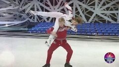 Вячеслав Чепурченко и Яна Хохлова. Тренировка. Ледниковый период 2020. Фрагмент