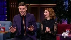 Актриса Ольга Кузьмина и фигурист Александр Энберт о победе в шоу "Ледниковый период". Вечерний Ургант