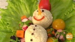 Рисовый снеговичок. Доброе утро. Фрагмент 