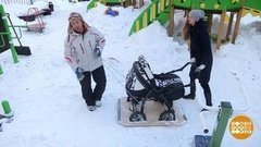 Коляска-снегоход от Дмитрия Талабуева. Доброе утро. Фрагмент  
