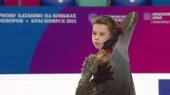 Кирилл Сарновский. Короткая программа. Первенство России по фигурному катанию среди юниоров 2021