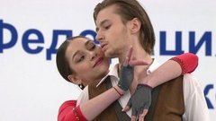 Елизавета Шанаева — Девид Нарижный. Ритм-танец. Первенство России по фигурному катанию среди юниоров 2021