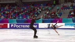 Юлия Артемьева — Михаил Назарычев. Короткая программа. Первенство России по фигурному катанию среди юниоров 2021