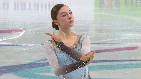 Анна Фролова. Произвольная программа. Первенство России по фигурному катанию среди юниоров 2021