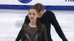 Елизавета Шанаева — Девид Нарижный. Произвольный танец. Первенство России по фигурному катанию среди юниоров 2021