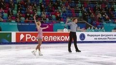 Анастасия Мухортова — Дмитрий Евгеньев. Произвольная программа. Первенство России по фигурному катанию среди юниоров 2021