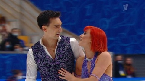 Тиффани Загорски — Джонатан Гурейро. Ритм-танец. Кубок Первого канала по фигурному катанию 2021