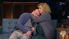 Актеры Мария Аронова и Сергей Бурунов о фильме "Пара из будущего". Вечерний Ургант