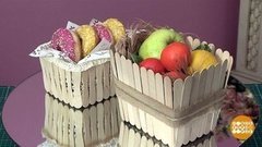 Корзинка для угощений от Ольги Никишичевой. Доброе утро. Суббота. Фрагмент