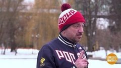 Сергей Жилин отжимается. Доброе утро. Фрагмент 