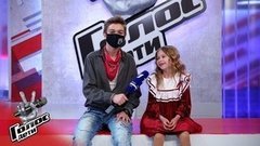 «Буду болеть за команду Басты в финале». Полина Данильченко. Интервью после Песни на вылет. Голос.Дети-8 