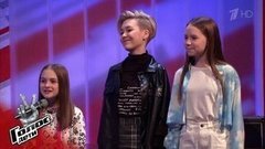 «Мы очень подружились, надеемся, что наше общение продолжится», – перед Поединком Елизаветы Хенкиной, Ариной Миленко и Василисой Суюновой. Голос.Дети-