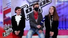 «В тройке мы были соперниками». Василиса Грушевская и Ялкы Сака. Интервью после Поединков. Голос.Дети-8